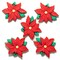 Dress It Up Button Shop Red Poinsettias Christmas Sewing Buttons